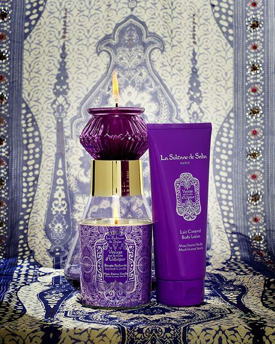 La Sultan de Saba Candle Udaipur Candle Musk Incense Vanilla Fragrance – muskuso smilkalų vanilės kvapo žvakė 165 g