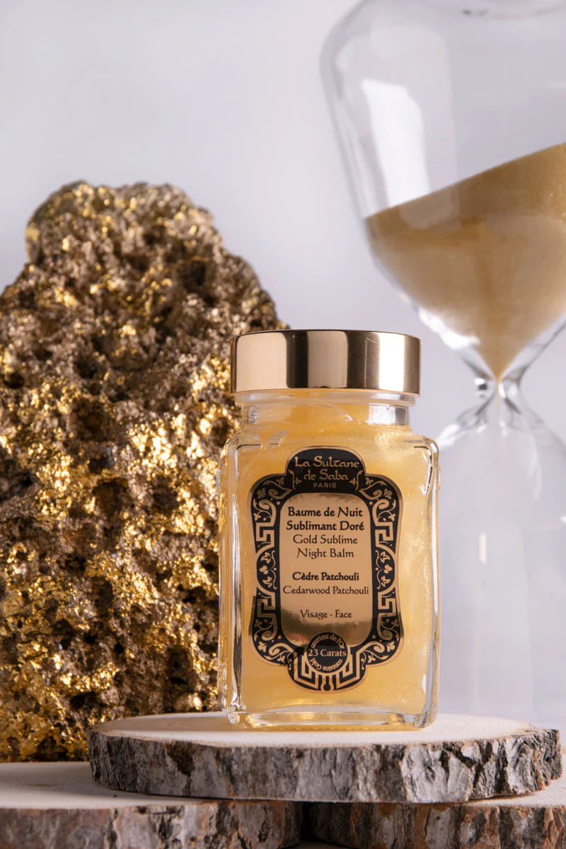 La Sultane de Saba Sublime Gold Night Balm Cedarwood Patchouli Fragrance – naktinis balzamas kedrų ir pačiulių aromatas 100 ml