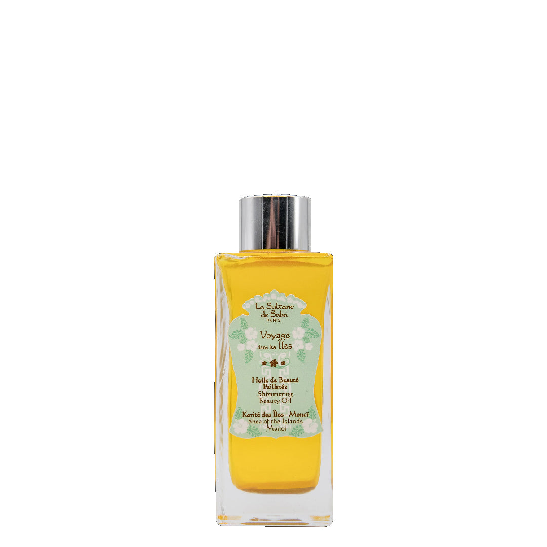 La Sultane de Saba Shea of the Island Beauty Oil – figos, orchidėjos – blizgantis kūno aliejus 100 ml.