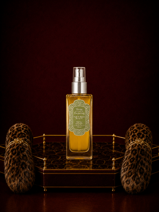 La Sultane de Saba Darjeeling Beauty Oil – imbieras, žalioji arbata – grožio aliejus