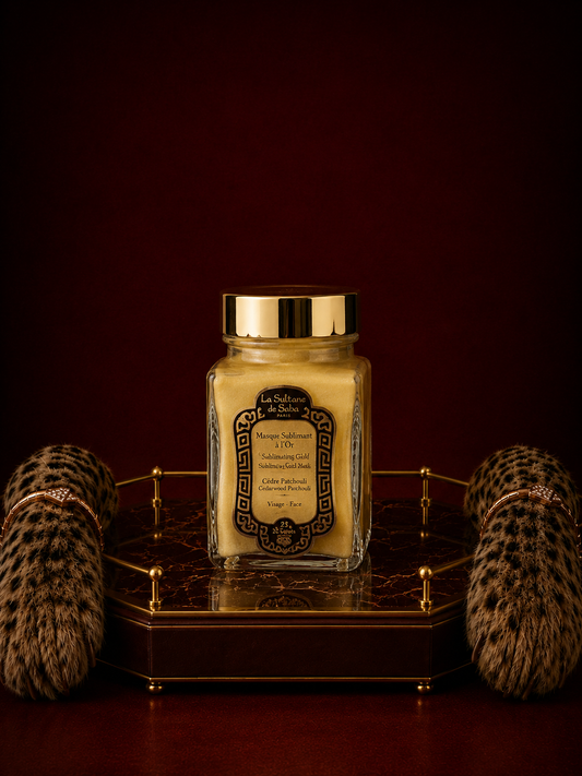 La Sultane de Saba Gold and Champagne – sublimacinė aukso veido kaukė 100 ml