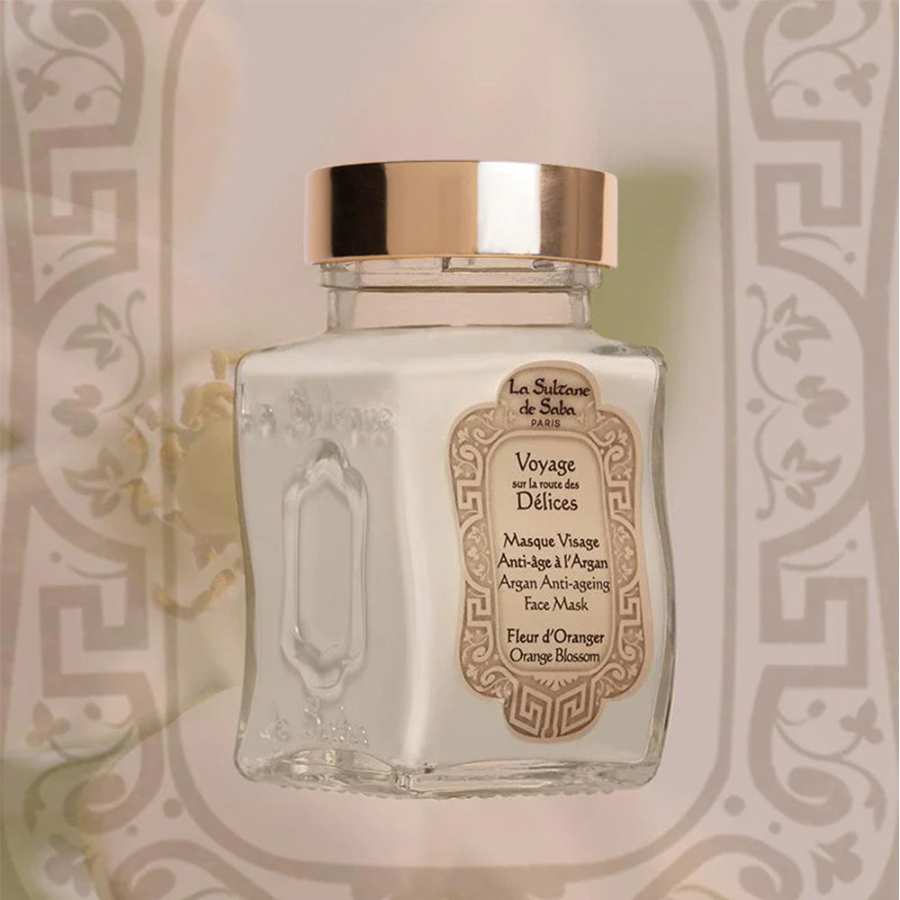 La Sultane de Saba Argan and Orange Blossom Face Mask – argano ir apelsinų žiedų veido kaukė 100ml
