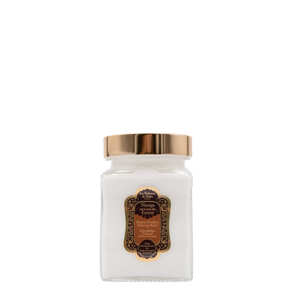 La Sultane de Saba Melting Balm Oriental Ayurvedic Amber Vanilla Patchouli Fragrance – gintaras, vanilė, pačiulis – balzamas 300 ml