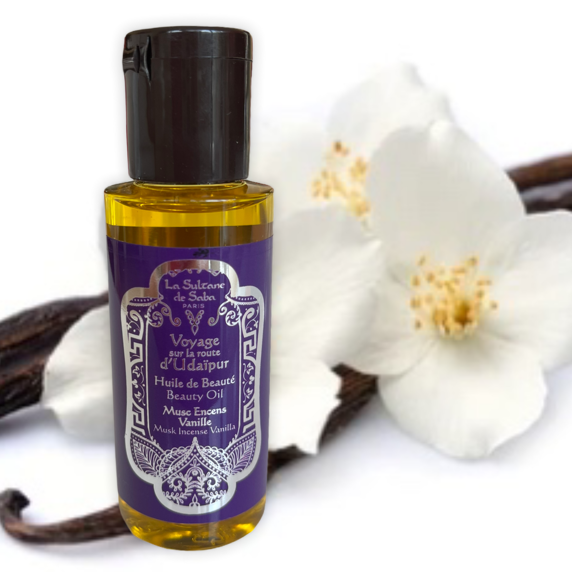 La Sultane de Saba Udaipur Beauty Oil – muskusas, smilkalai, vanilė – grožio aliejus 50 ml