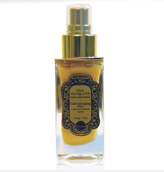 La Sultane de Saba Gold and Champagne Anti-age Elixir – veido aukso eleksyras 50ml