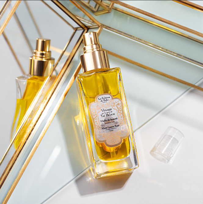 La Sultane de Saba Taj Palace Beauty Oil – rožė, muskusas, smilkalai – grožio aliejus