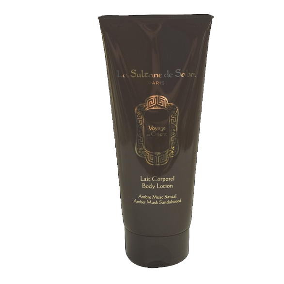 La Sultane de Saba Voyage en Orient Body Lotion – gintaras, muskusas, santalmedis – kūno losjonas 200ml