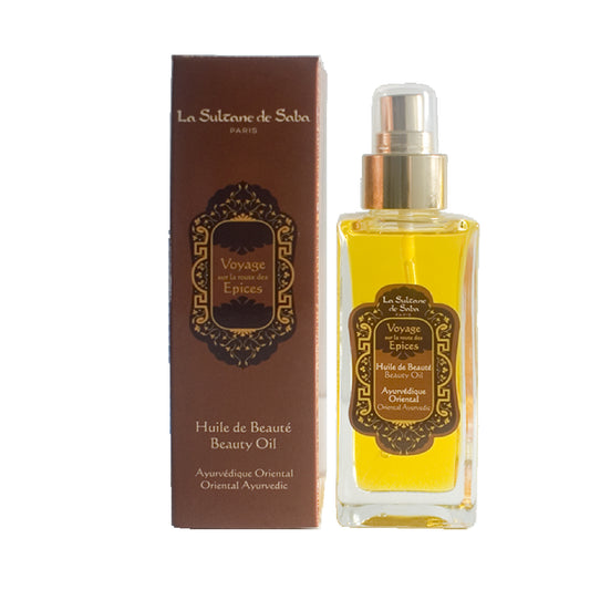 La Sultane de Saba Oriental Ayurvedic Scented Beauty Oil – gintaras, vanilė, pačiulis – grožio aliejus