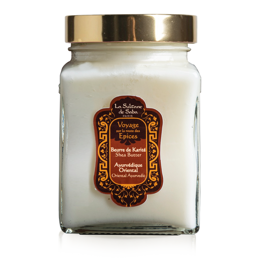 La Sultane de Saba Oriental Ayurvedic Scented Shea Butter – gintaras, vanilė, pačiulis – taukmedžio sviestas 300g