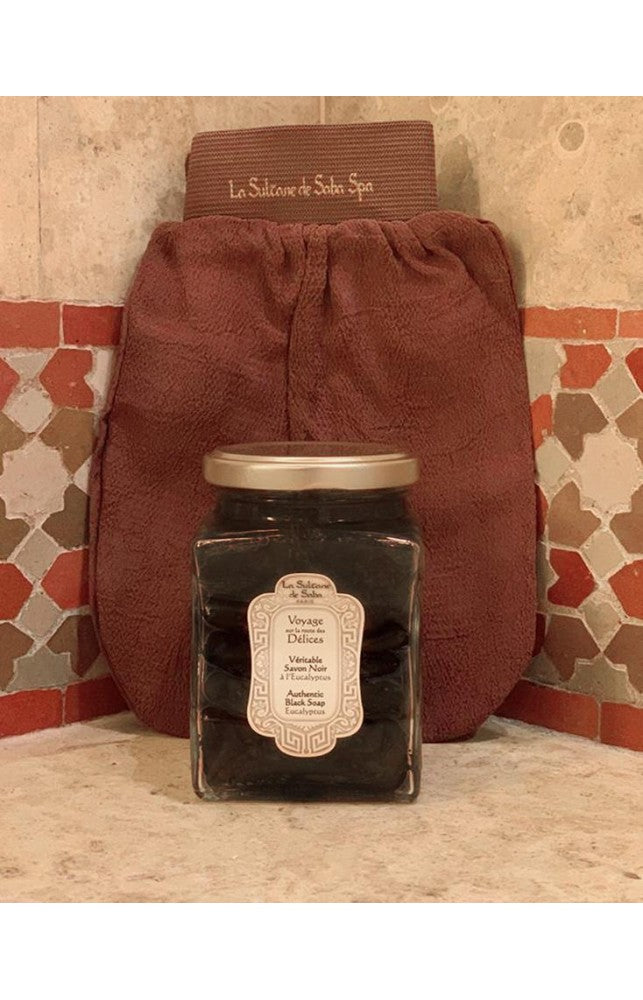 La Sultane de Saba Hamam Rituals Eucalyptus Black Soap – Juodasis muilas su eukaliptu 300g
