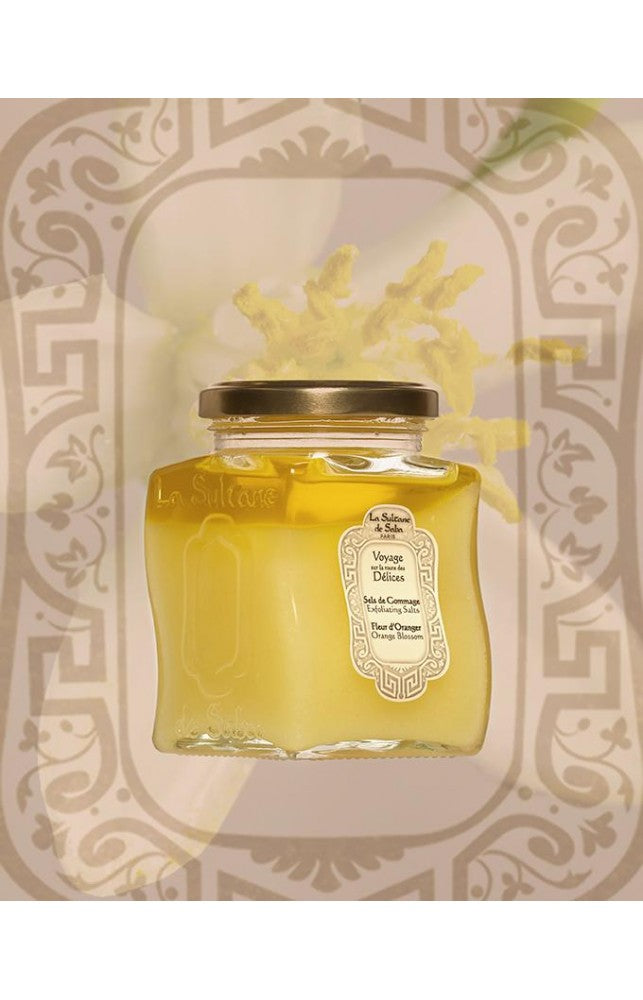 La Sultane de Saba Fleur d’Oranger – Orange Blossom Exfoliating Salts – apelsinų žiedai – druskos šveitiklis 300g